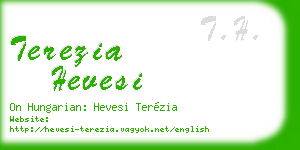 terezia hevesi business card